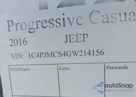 2016 Jeep Cherokee Latitude from USA, damaged, VIN 1C4PJMCS4GW214156
